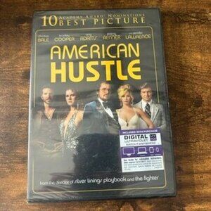 American Hustle DVD + Digital Ultraviolet Drama Comedy - NEW Sealed